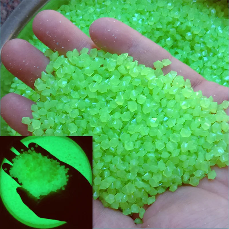Luminous Sand Glow in Dark Pebbles Stone Home Garden Outdoor for Aquariums