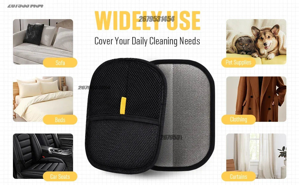 2 In 1 Pet Hair Removal Mitts For Cats Dogs - MyPetDollar.com