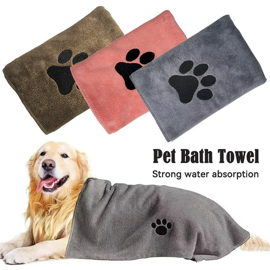 35x75cm 50x100cm Microfiber Pet Bath Towel - MyPetDollar.com