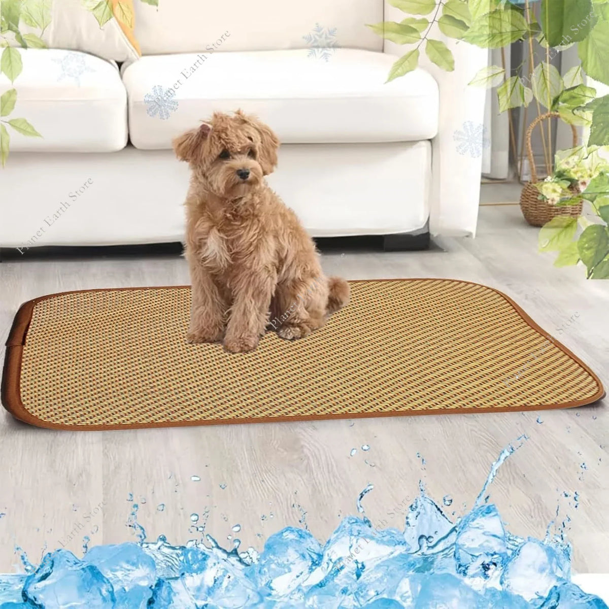 Pet Dog Cat Cooling Mat Summer Bamboo Rattan - MyPetDollar.com