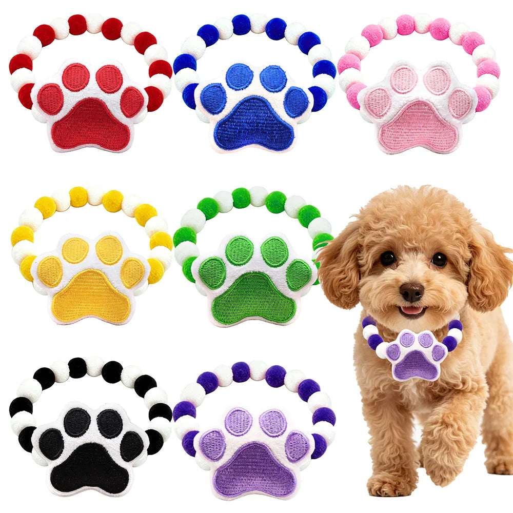 30/50/100PCS Handmade Dog Collars Plush - MyPetDollar.com