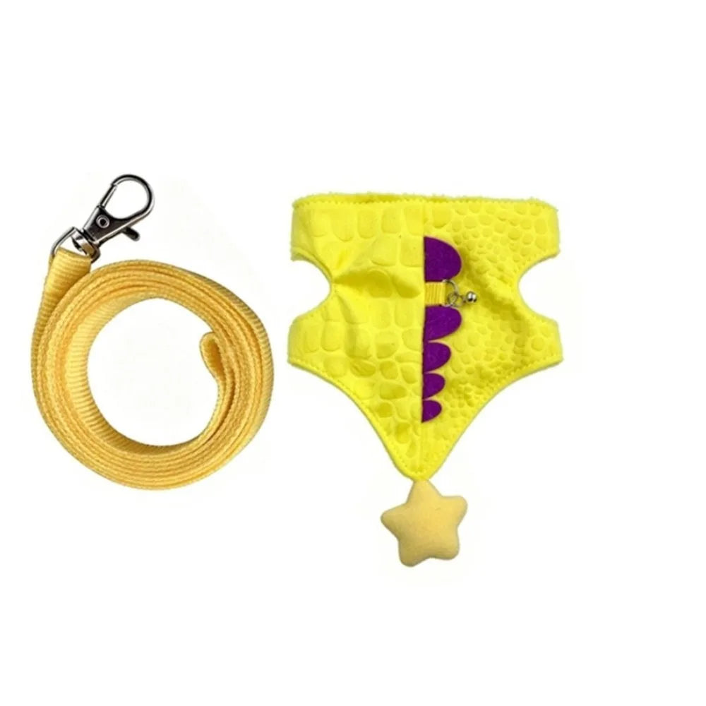 Cute Cartoon Ferret Vest Harness – Small Pet Supplies