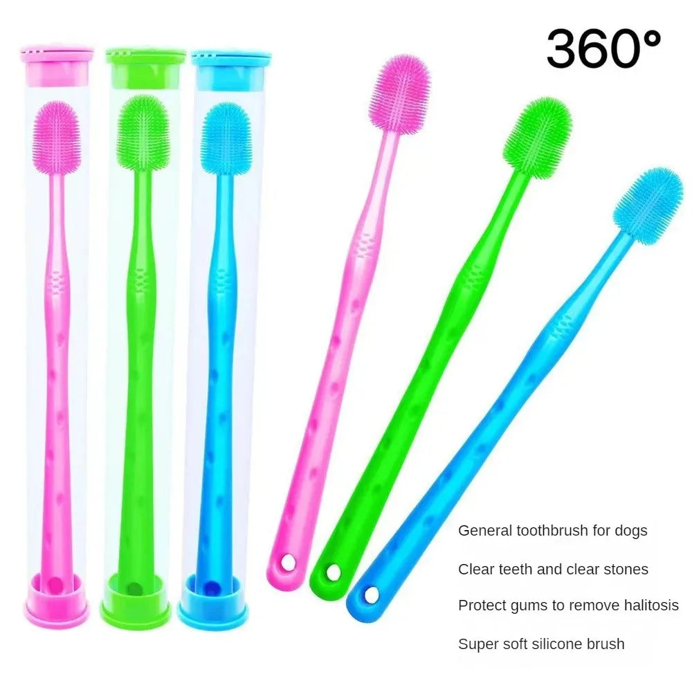 360° Silicone Pet Toothbrush Soft Dog Cat - MyPetDollar.com