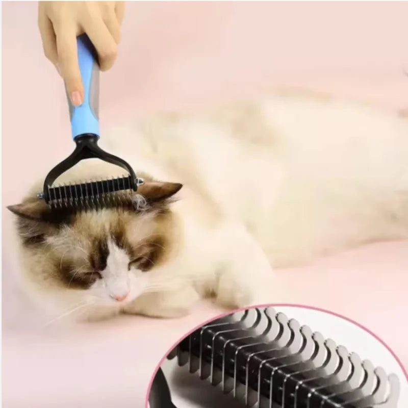 Double Sided Stainless Steel Pet Deshedding - MyPetDollar.com