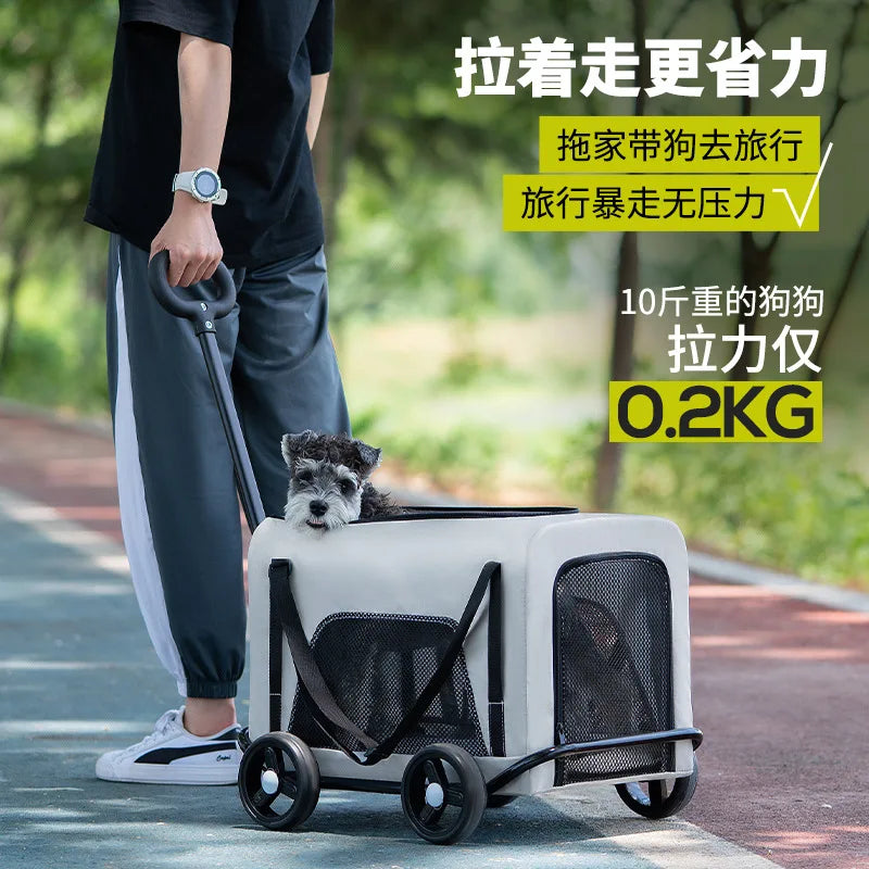 Portable Foldable Pet Hand Cart Lightweight - MyPetDollar.com