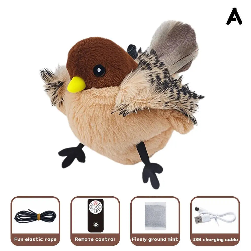 Plush Flappy Bird Interactive Cat Plaything – 6 Colors