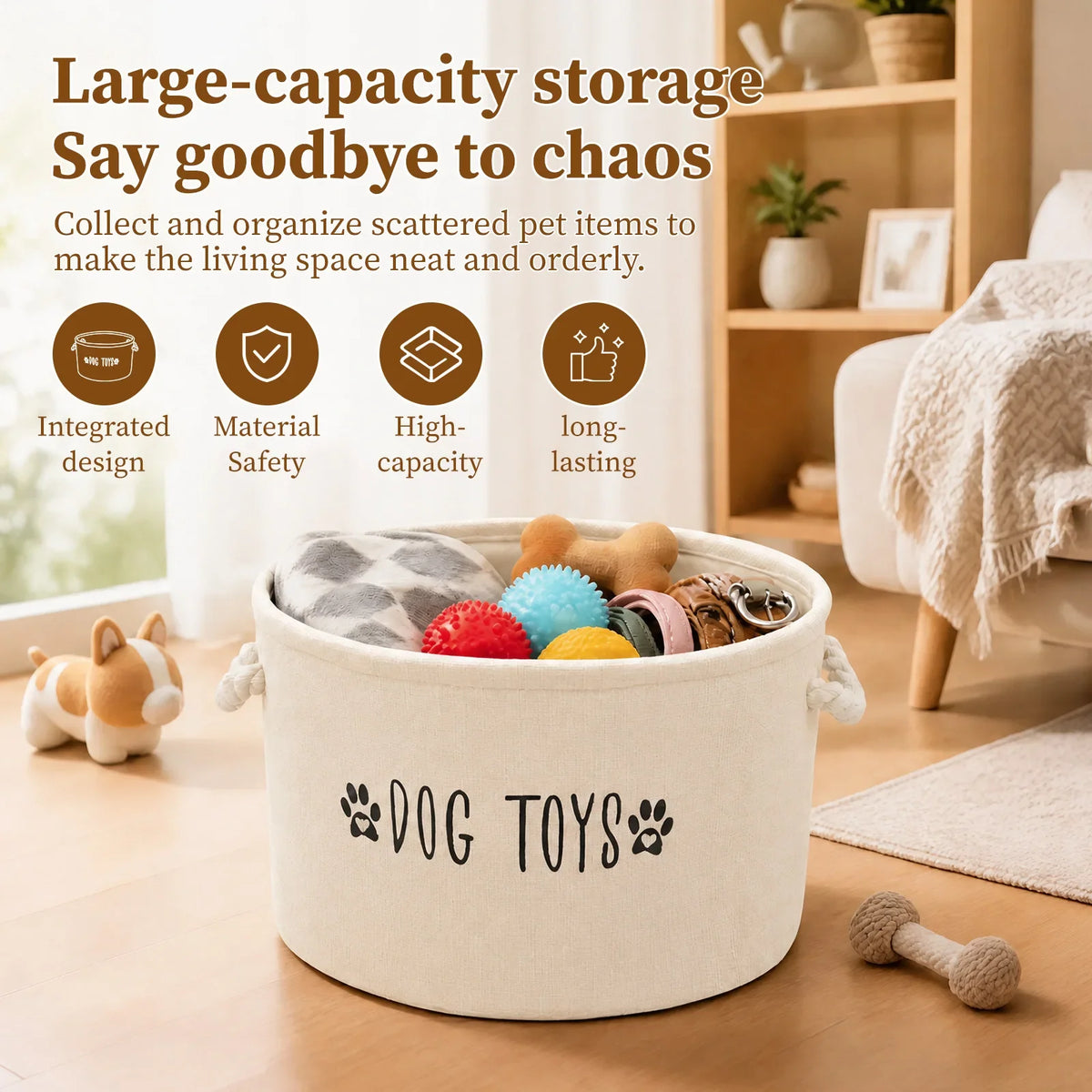Pet Toy Storage Basket Dog Cat Toy Special - MyPetDollar.com