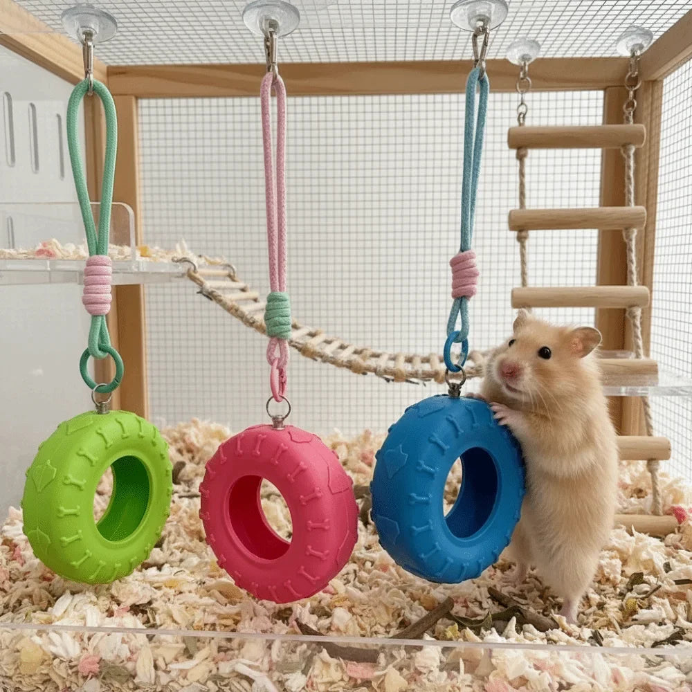 Funny Tire-Shaped Hamsters Swing Detachable - MyPetDollar.com