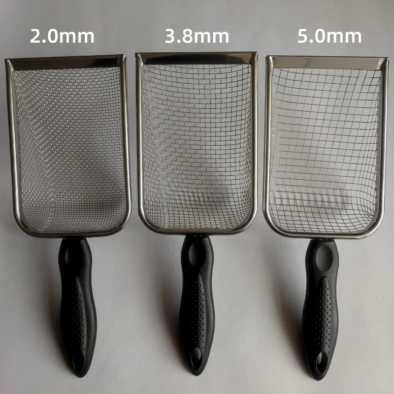 Cat Litter Shovel Stainless Steel Reptile Sand Substrate Clean – 9 Colors