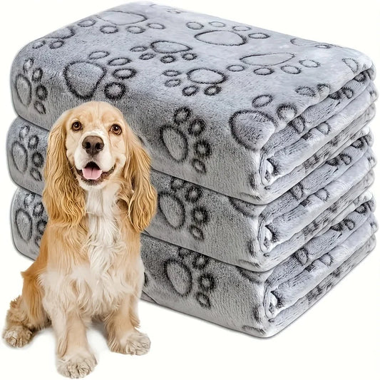 Soft Flannel Pet Blanket for Dogs Cats Plush - MyPetDollar.com
