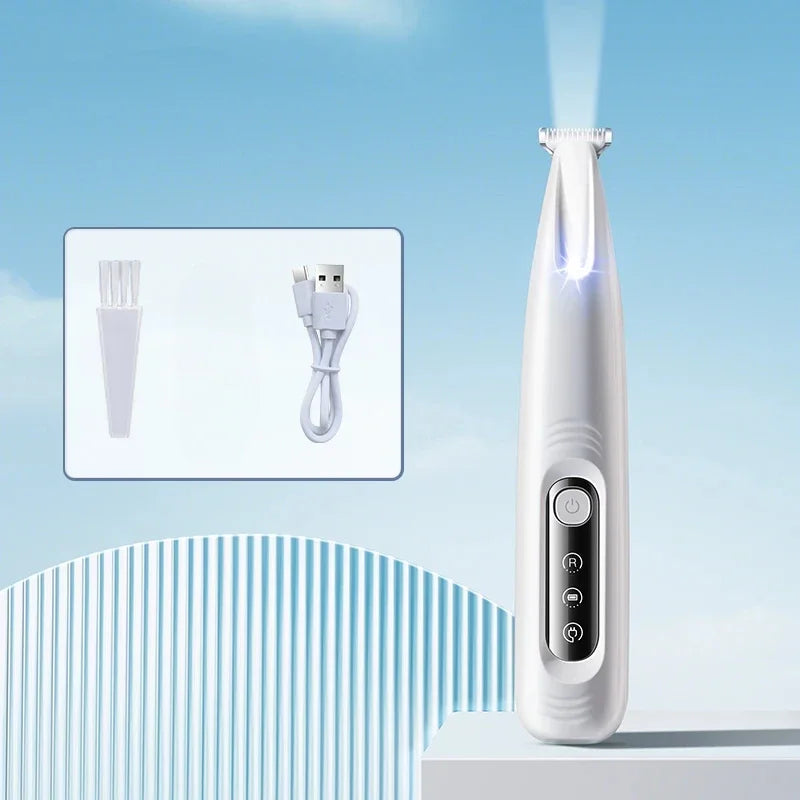 Waterproof Type C Dog Paw Trimmer with LED Light – Dog Supplies