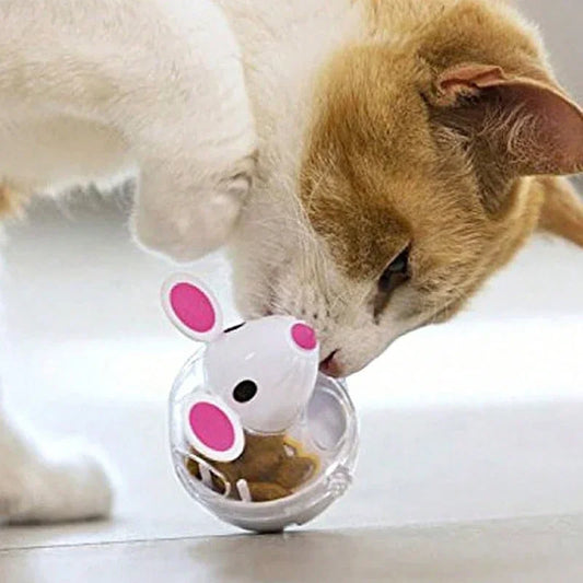 Mouse tumbler leaks food ball pet cat dog - MyPetDollar.com