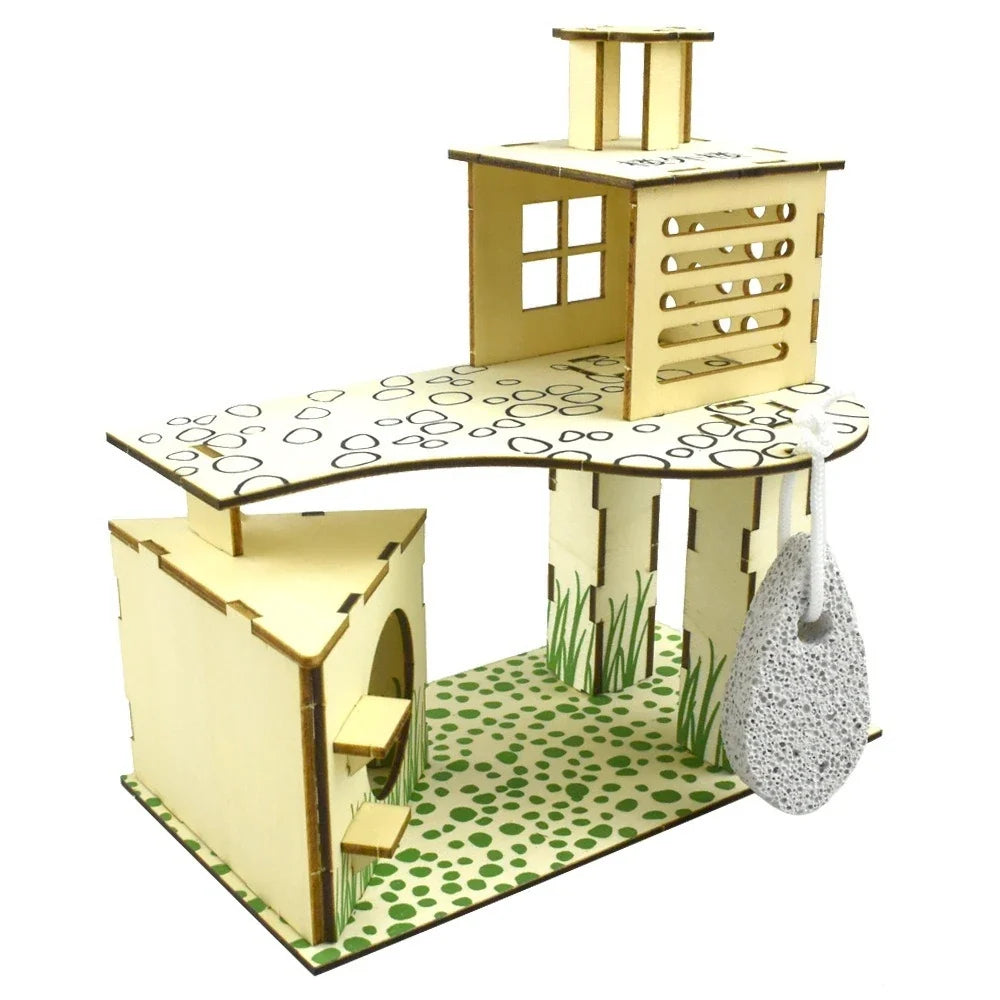 Hamster Chamfer Minipet Plaything Tree Nest Ladder