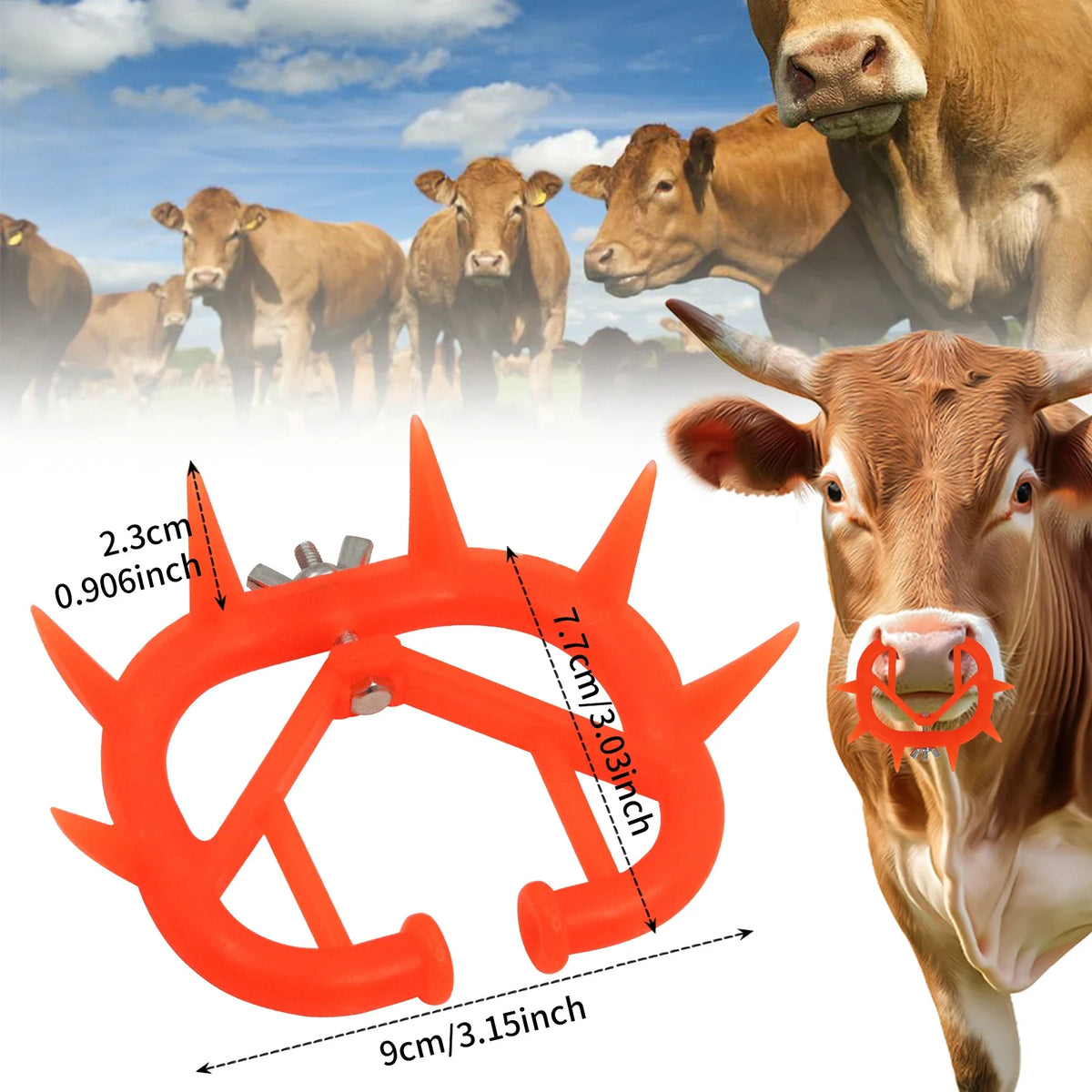 5/10/20PCS Cattle Nose Ring Plastic Calf - MyPetDollar.com