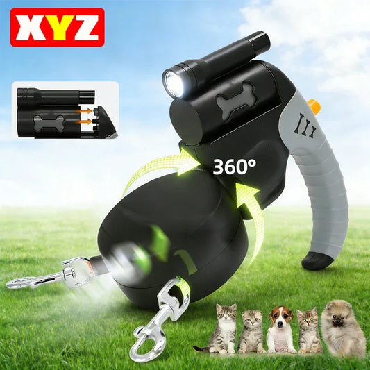 Auto Retractable Double-Headed Dog Leash 3M - MyPetDollar.com