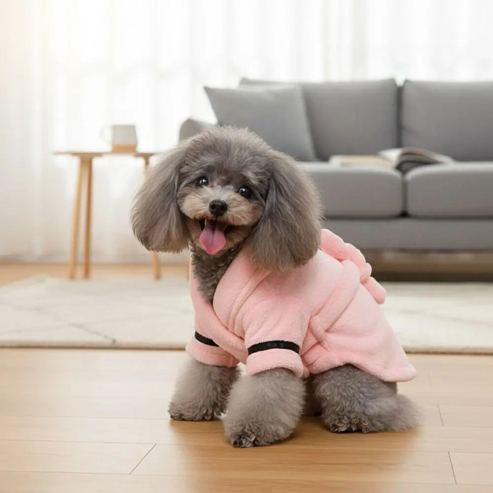 Cute Quick-drying Dog Bathrobe Absorbent - MyPetDollar.com