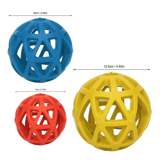 Rubber Hollow Dog Ball Portable Bite - MyPetDollar.com