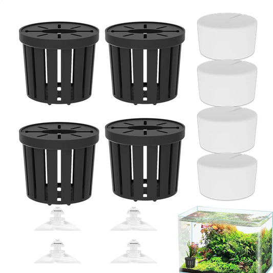 4PCS Water Plant Stand Aquarium Planter Cups - MyPetDollar.com