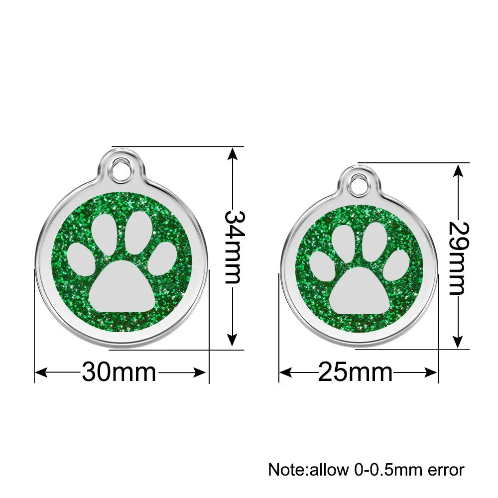 100PCS Anti-lost Custom Dog ID Tag Engraved - MyPetDollar.com