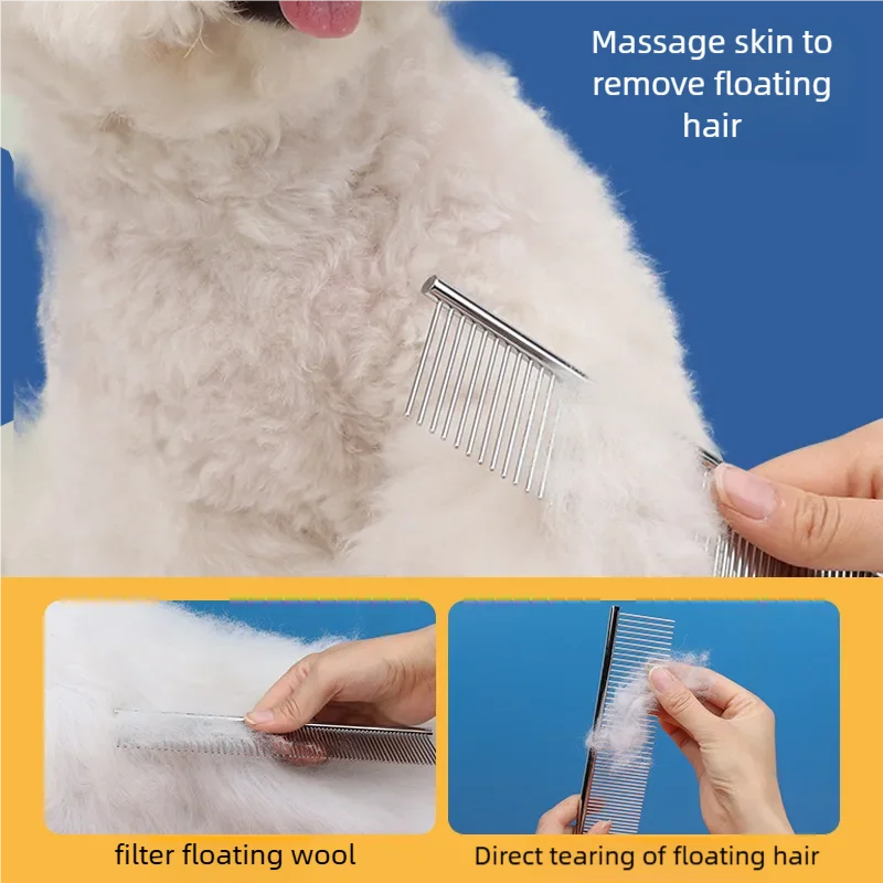 Stainless Steel Dog Cat Dematting Comb, - MyPetDollar.com