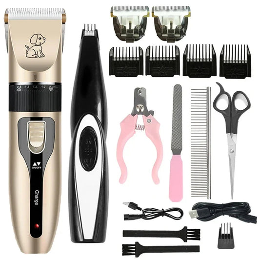 Electric Pet Clipper Grooming Kit for Dogs - MyPetDollar.com