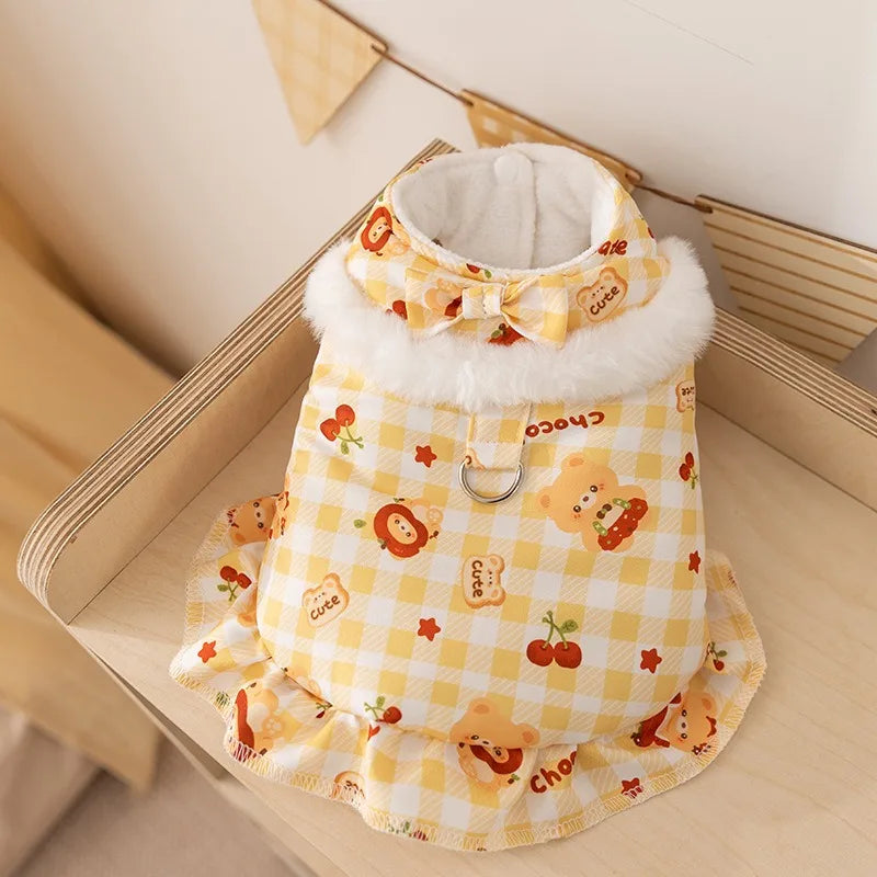 Vertical-Striped Dog Clothes All-Over Small - MyPetDollar.com