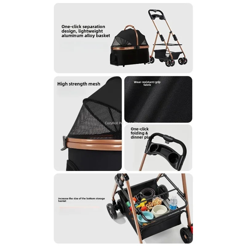 Lightweight Small Pet Stroller for Dogs & - MyPetDollar.com