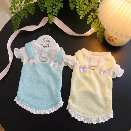 Ins Puppy Flower Lace Ruffled Dog Clothes - MyPetDollar.com
