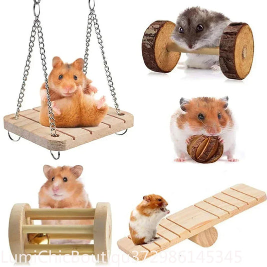 Cute Small Pet Chew Toy Natural Pine Wood - MyPetDollar.com