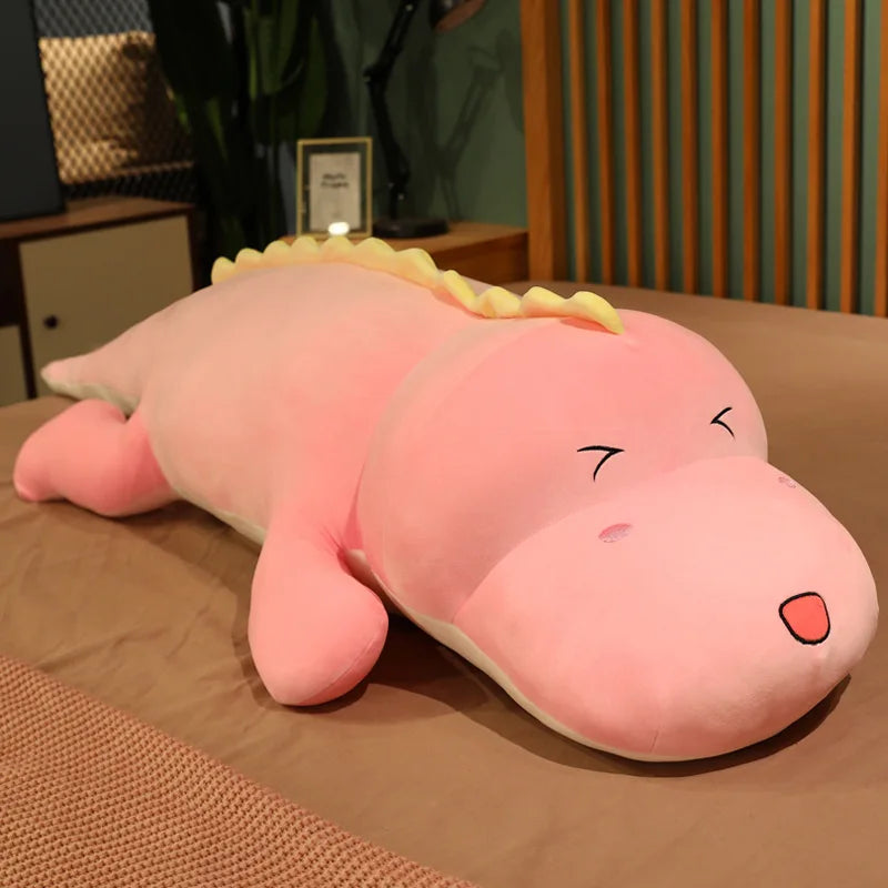 Soft 80cm Big Long Cute Dinosaur Plush Plaything – Dog Toys & Play
