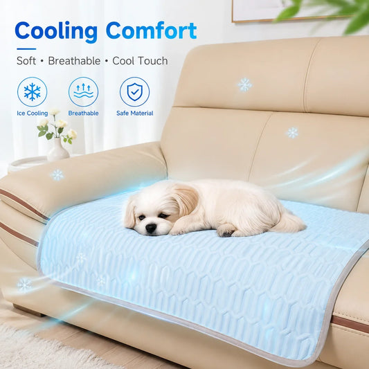 Ice Silk Cooling Pet Mat Summer Dog Cat - MyPetDollar.com