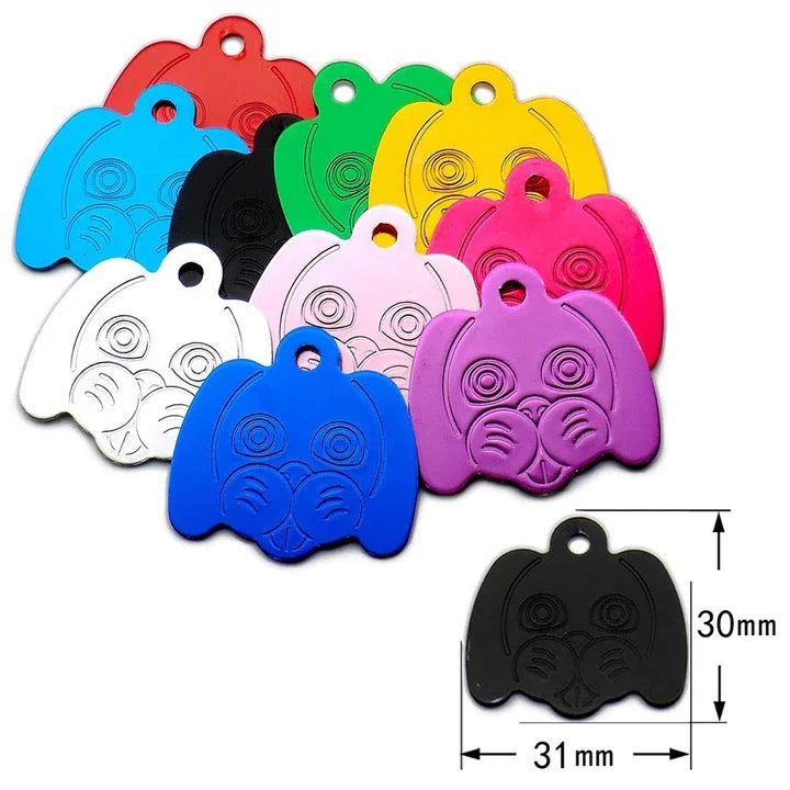 Random Mix 100pcs Aluminum Blank ID Tag - MyPetDollar.com