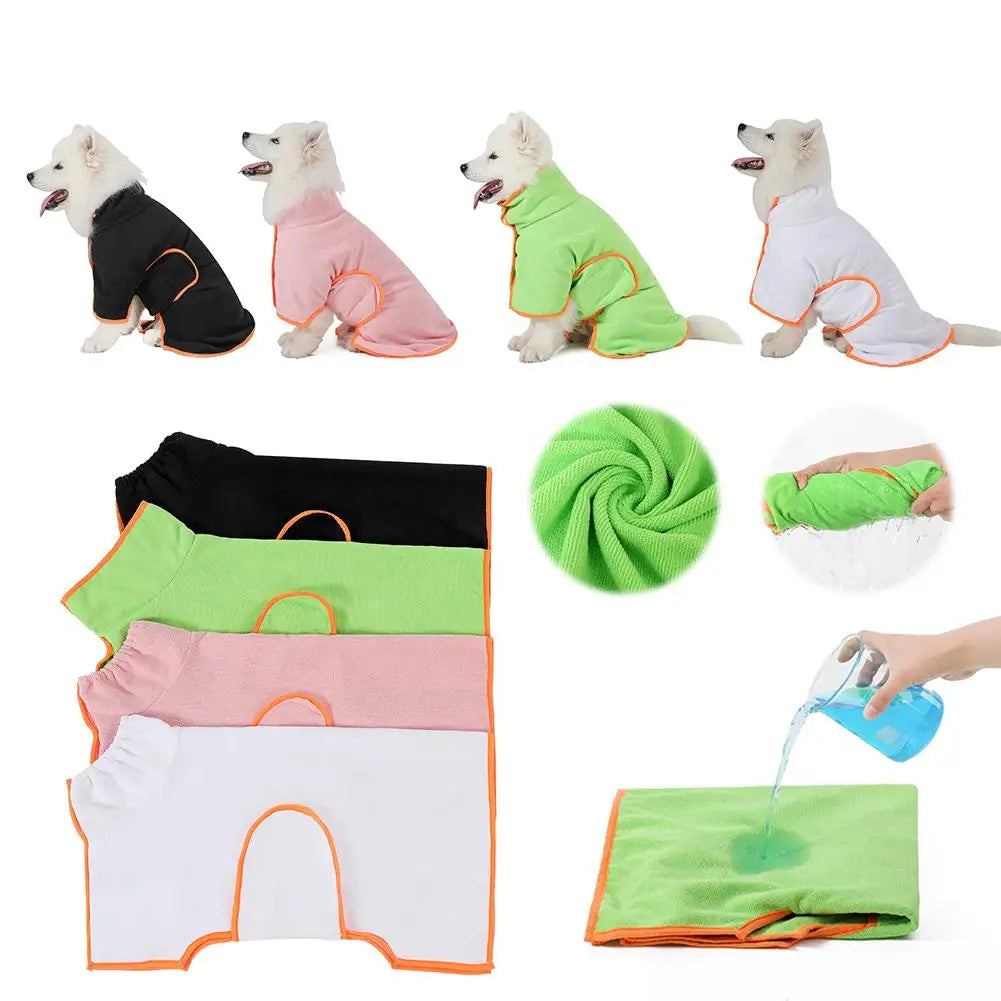 Microfiber Pet Dog Bath Robe Quick Dry - MyPetDollar.com