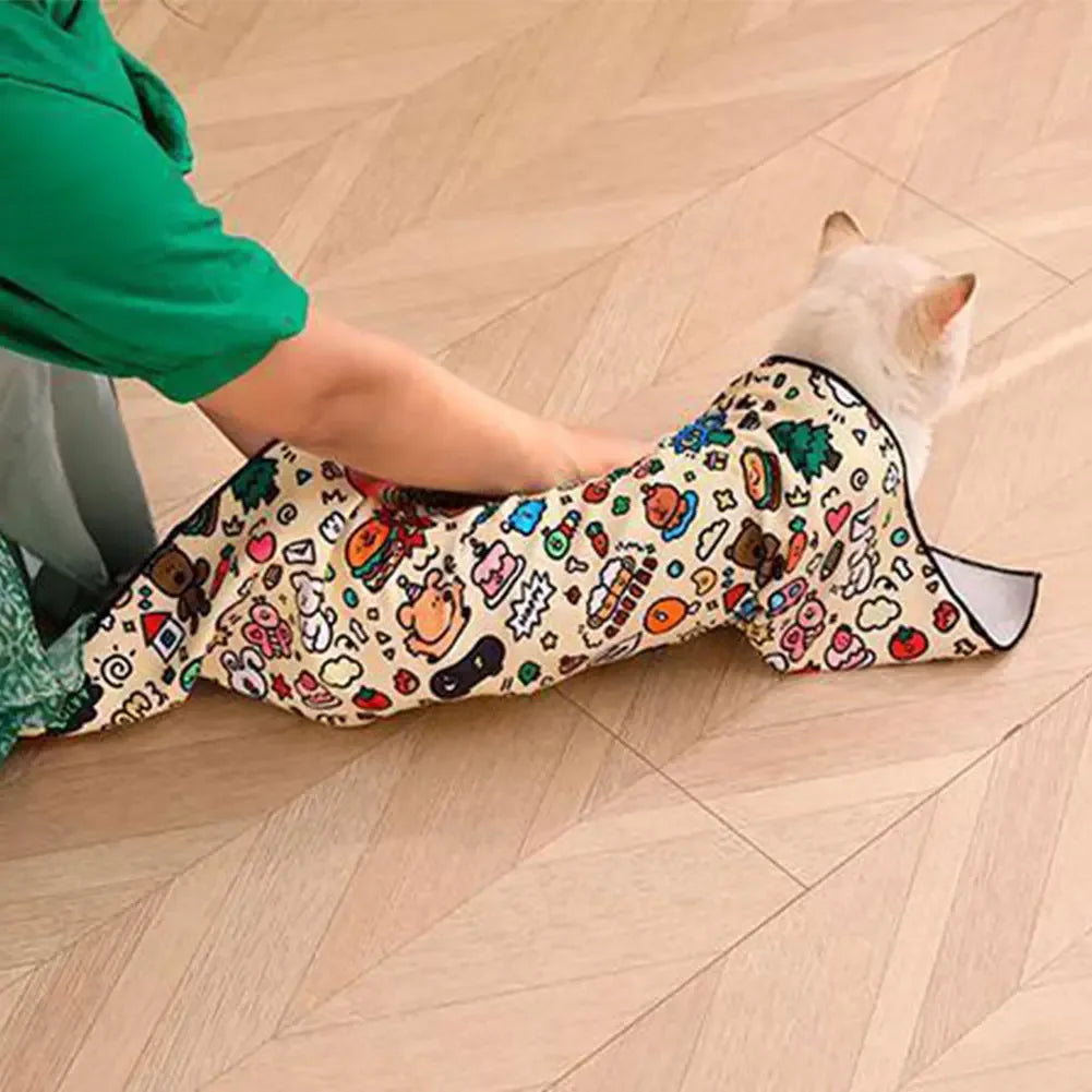 Cat Grooming Wrap Self Adherent Swaddle - MyPetDollar.com