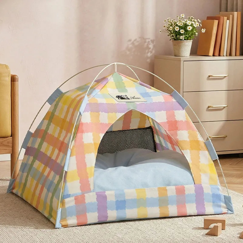 Pet Tent Bed Removable Cat Sofa Basket - MyPetDollar.com