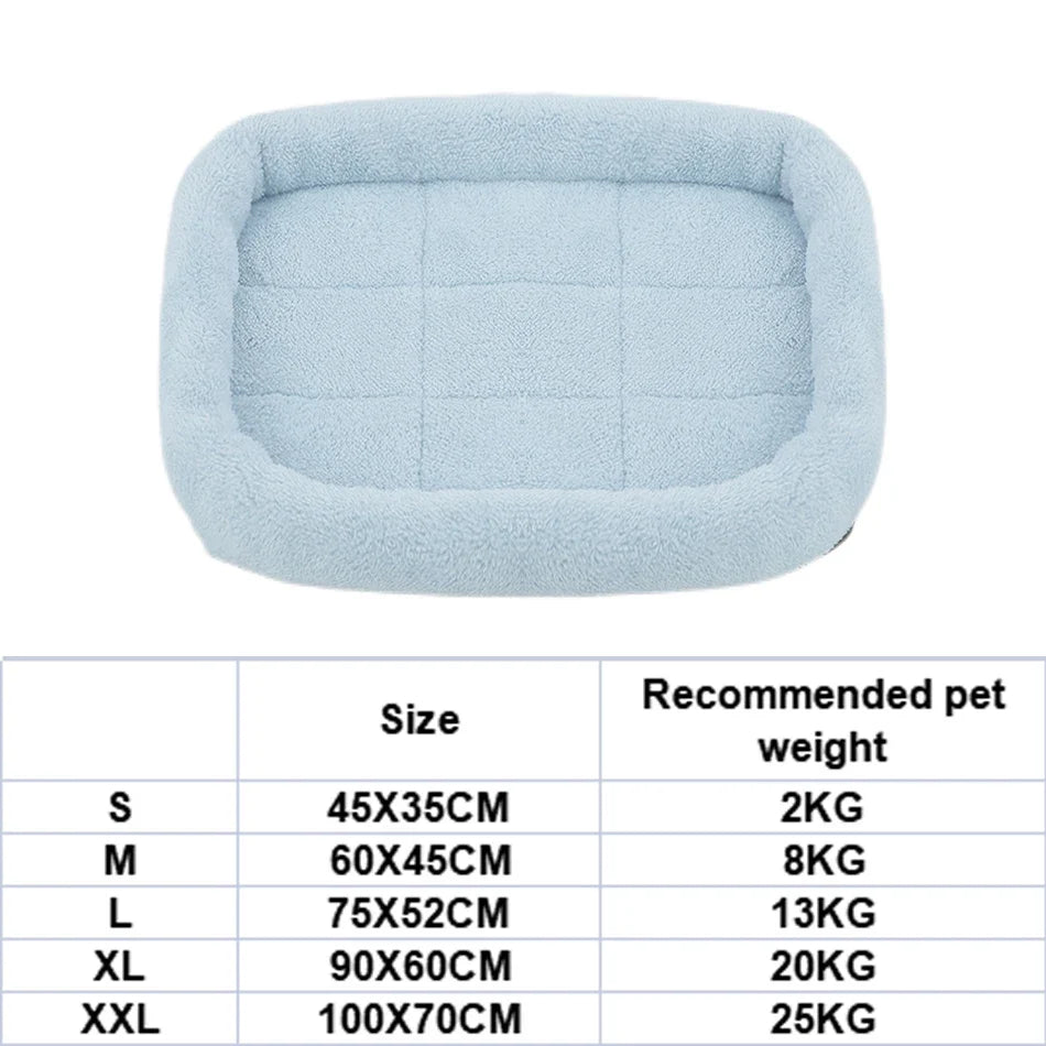 Soft Plush Square Dog Bed Mat Beds for Dogs - MyPetDollar.com