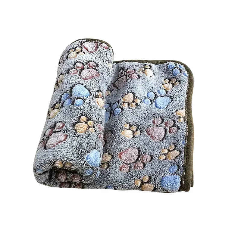 Warm Soft Fluffy Quality Pet Blanket Cute Cartoon Mat