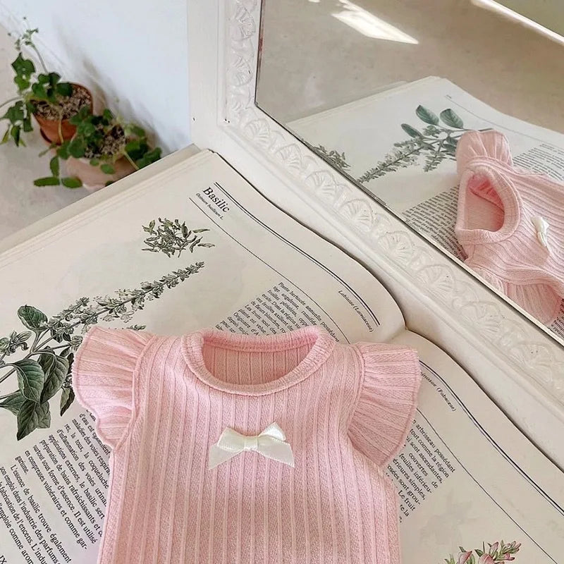 Cute Bow Dog Vest Teddy Puppy Pullover - MyPetDollar.com