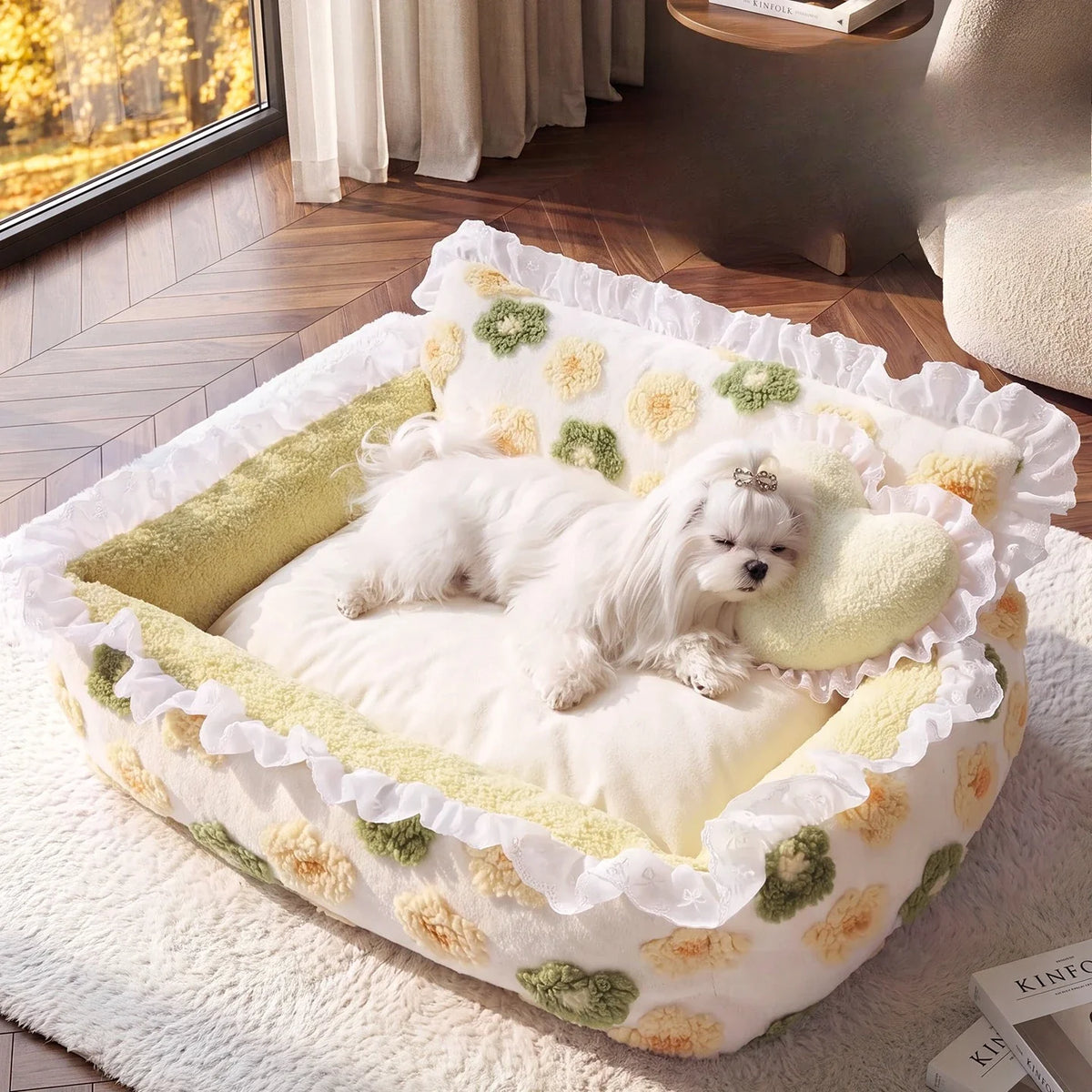 Autumn and Winter Dog Nest Princess Style - MyPetDollar.com