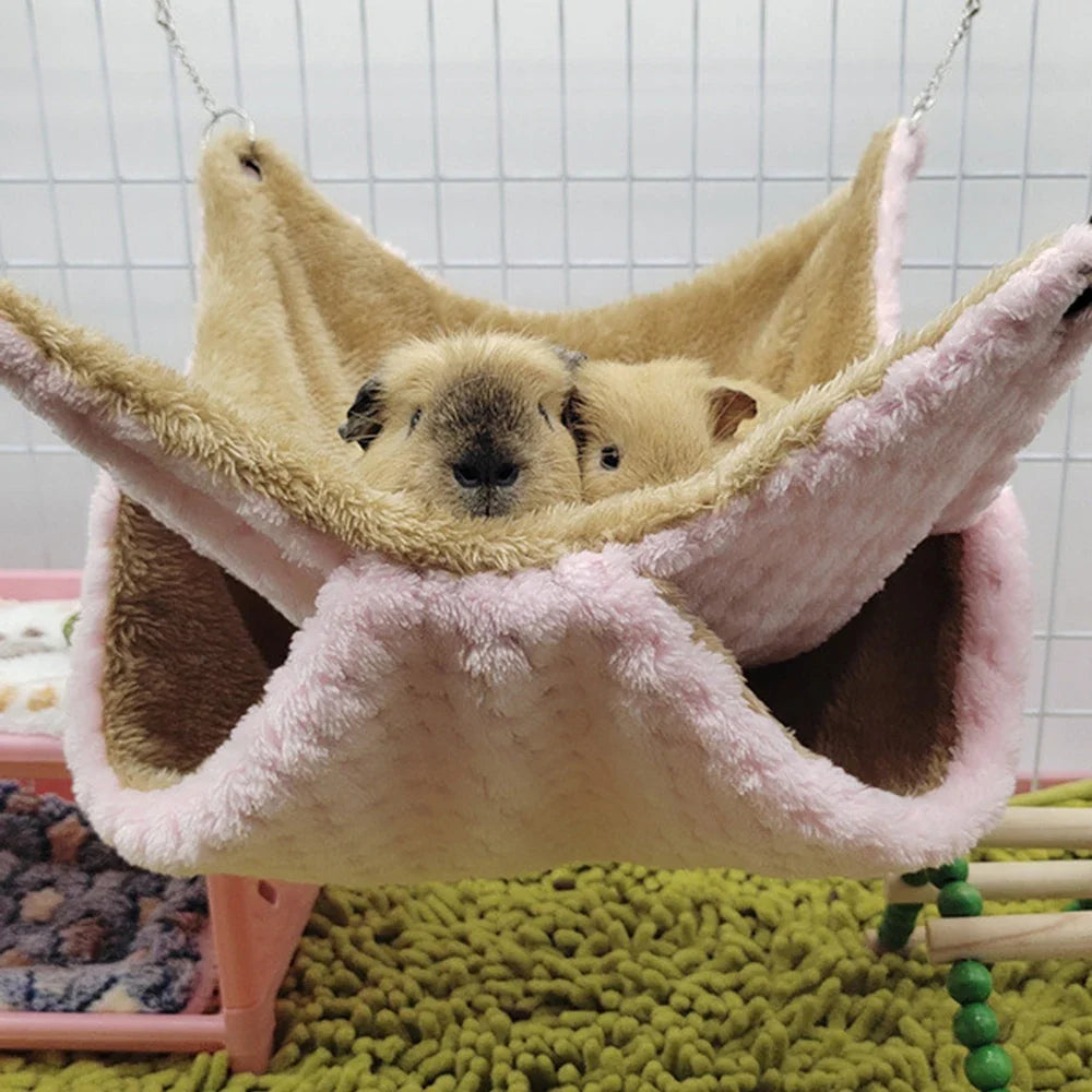 Honey Glider Double Pile Hammock Guinea Pig - MyPetDollar.com