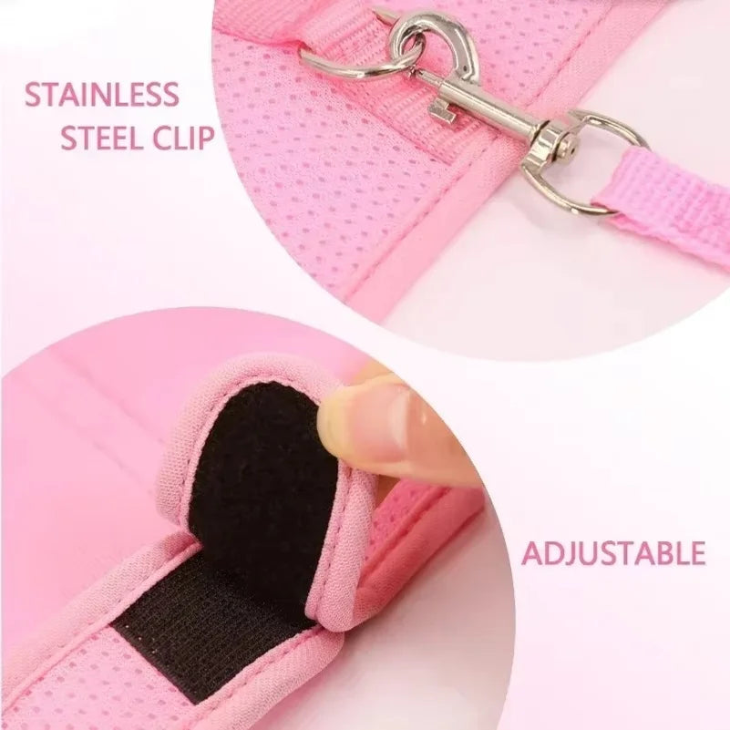 Adjustable Bunny Harness And Leash Set Soft - MyPetDollar.com