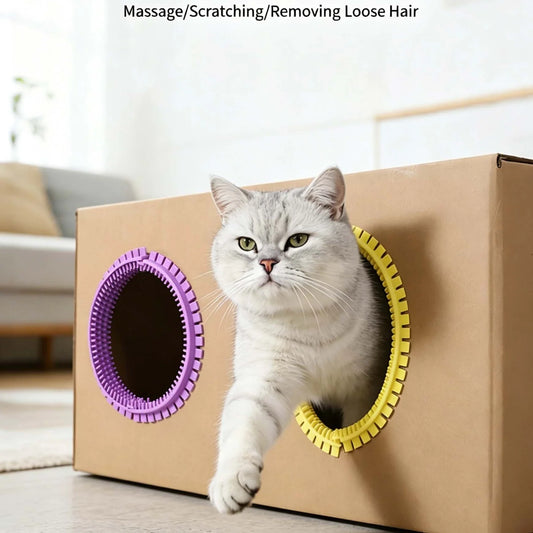 Cat Rubbing Grooming Ring for DIY Cardboard - MyPetDollar.com
