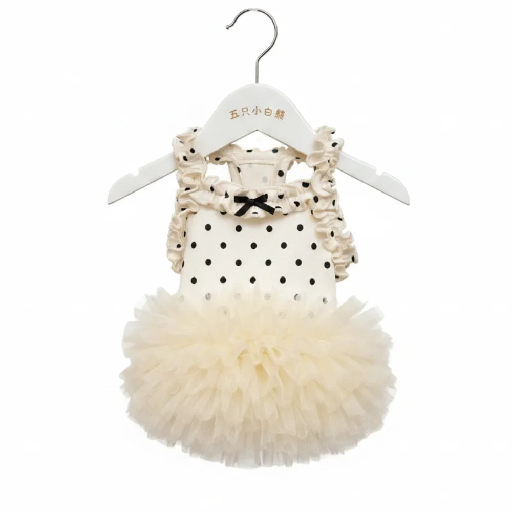 Cute Breathable Puppy Slip Dress Lace Hem - MyPetDollar.com