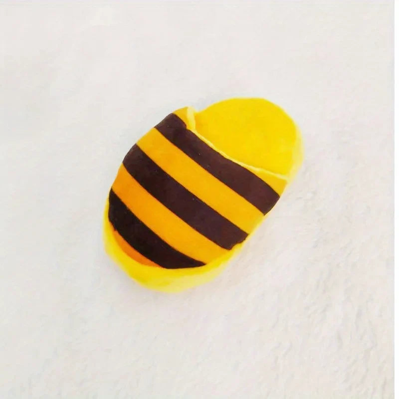 Soft Durable Plush Squeaky Slipper Chew Toy