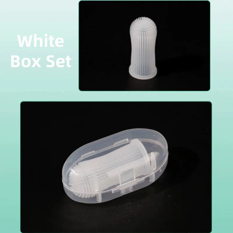 360 Silicone Pet Finger Toothbrush Dog & Cat Oral Care Glove