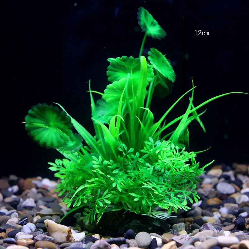 Artificial Water Plant Flower Set Sight of World Garden Lotus for Aquariums