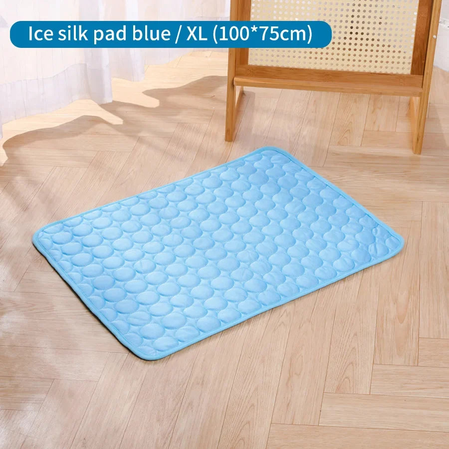 Summer Pet Cooling Pad Non-toxic Ice Silk Dog & Cat Bed