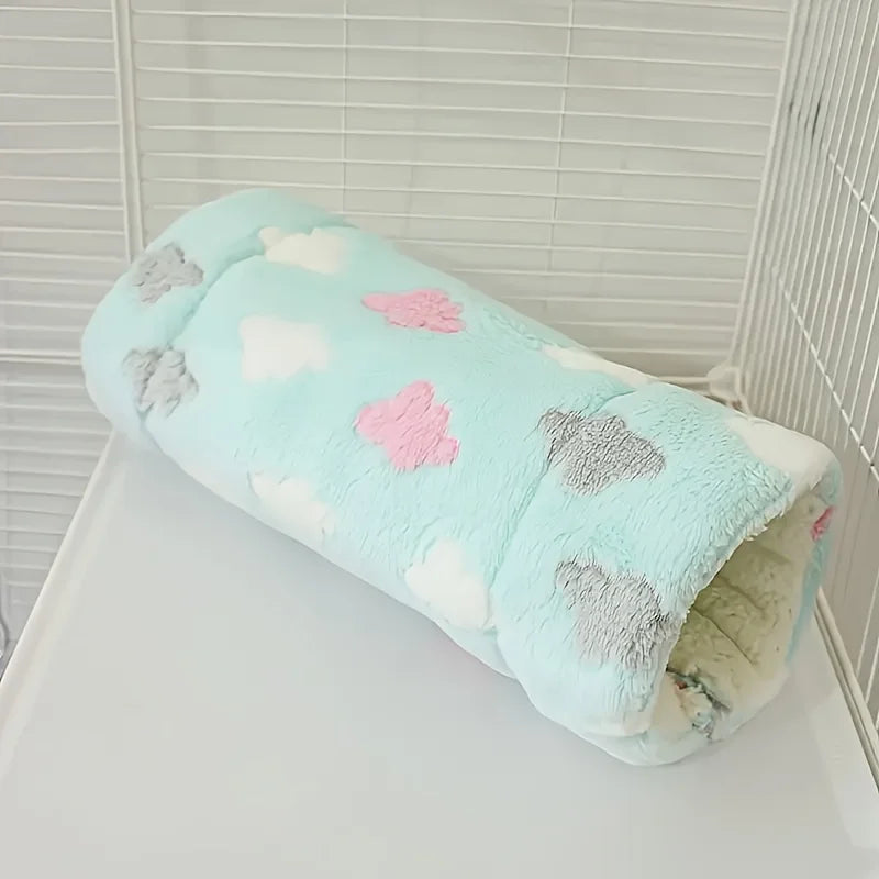 Warm Small Pet Tunnel Bed Plush Hamster Hanging Hammock