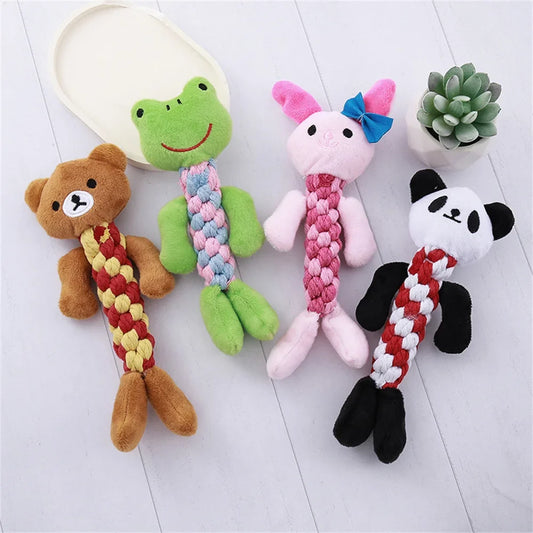 Rope Woven Animal Puppy Dog Cat Chew Toys - MyPetDollar.com