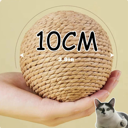 Interactive Sisal Cat Scratching Ball Toy - MyPetDollar.com